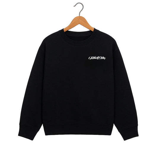 Black Basic unisex Sweatshirt front