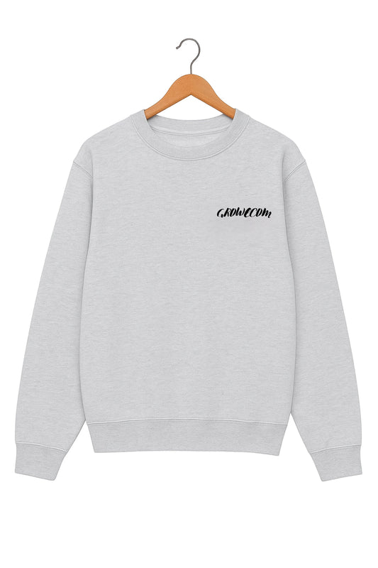 Unisex Grey Sweatshirt front