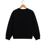 Black Basic unisex Sweatshirt back