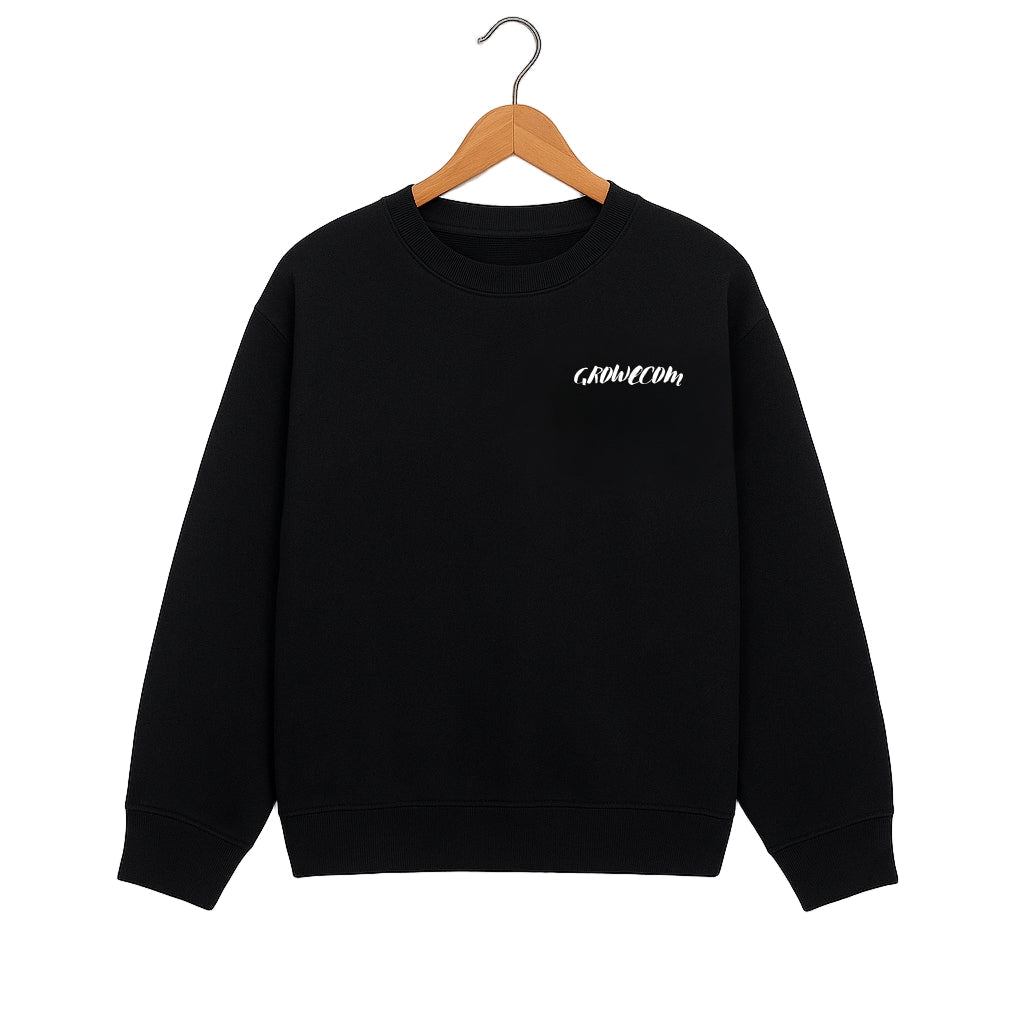 Black Basic unisex Sweatshirt front