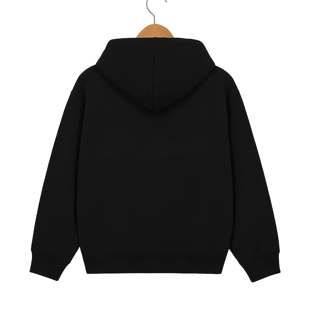 Black_Unisex_Flecce_Pullover_Hoodie_back