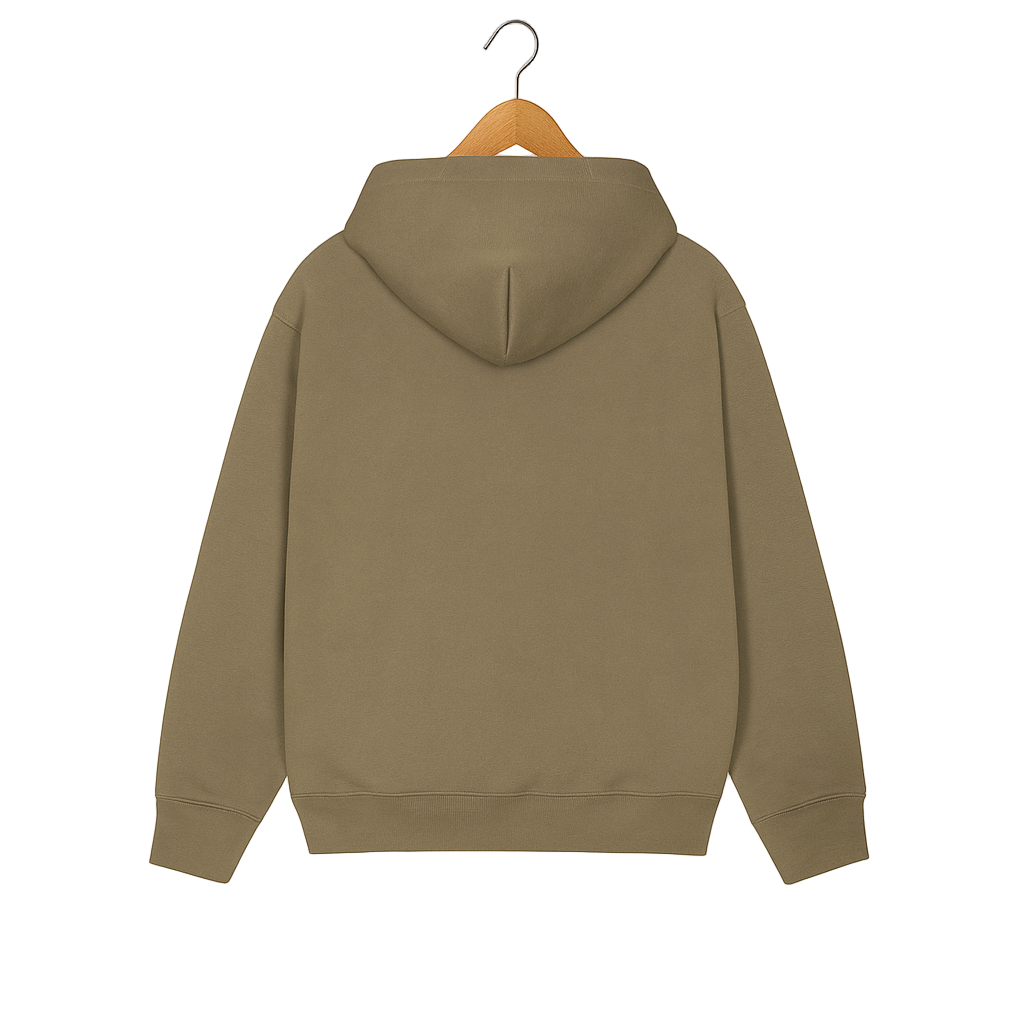 Military Green Unisex Fleece Pullover Hoodie