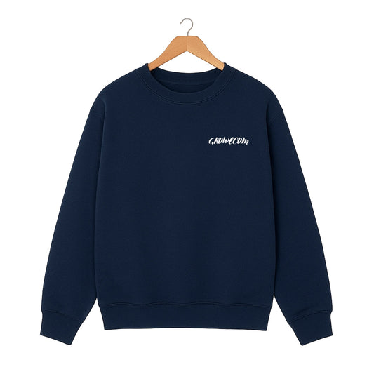 Navy Blue Unisex Sweatshirt Front