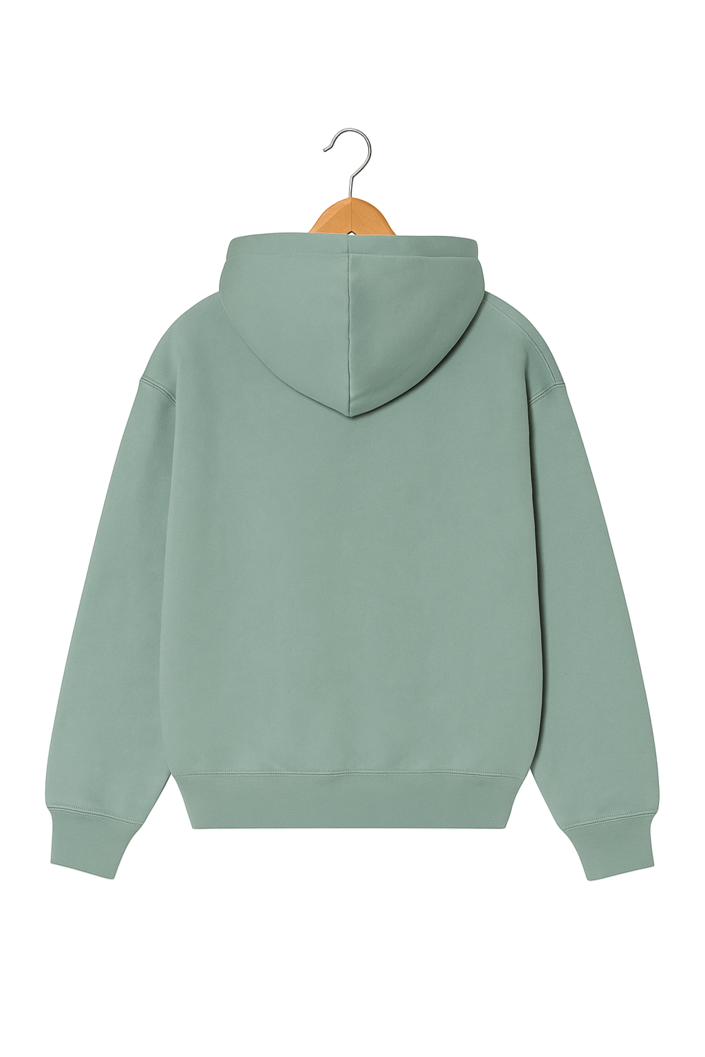 Unisex Sea Green Zip-up Hoodie