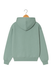 Unisex Sea Green Zip-up Hoodie